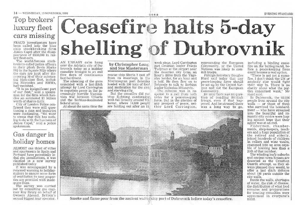 19911113 EVENING STANDARD  DUBROVNIK b 1:1 ES.jpg